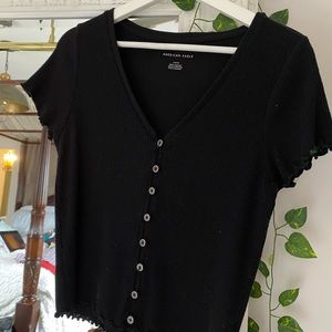 Black lettuce edge tshirt!